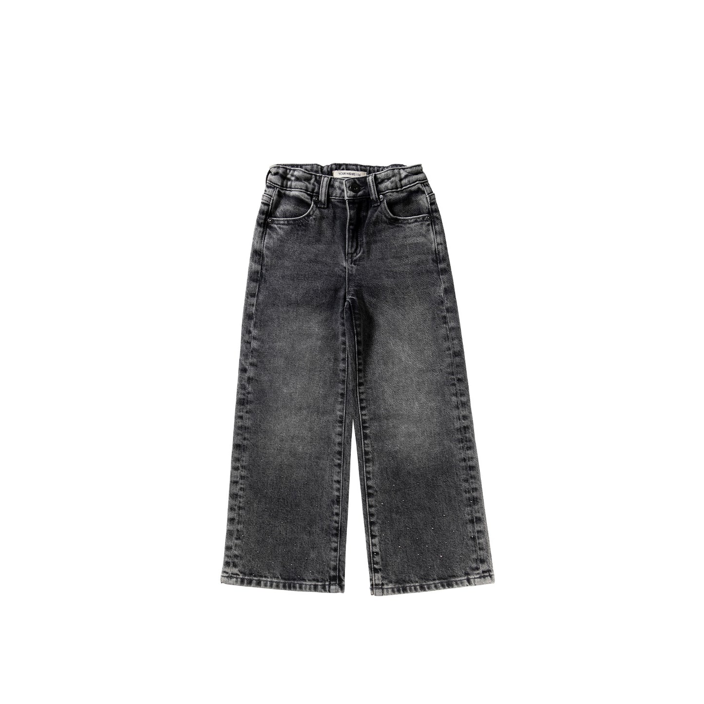 Stretch denim | Wide leg glitter jeans 86-104