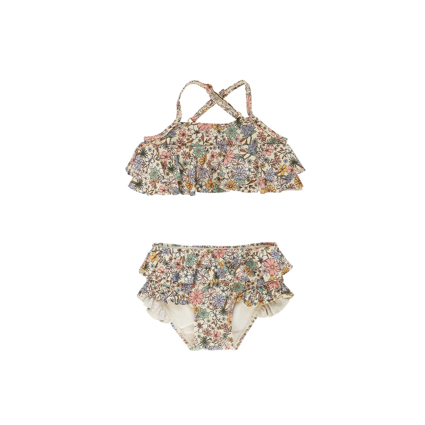 Sparkly fleurs bikini