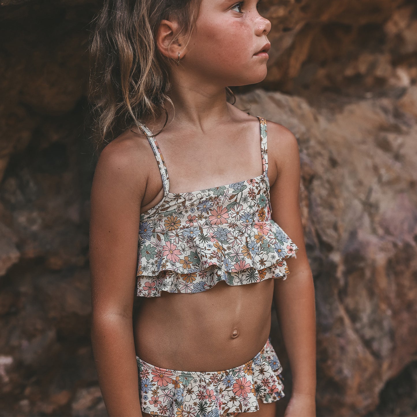 Sparkly fleurs bikini