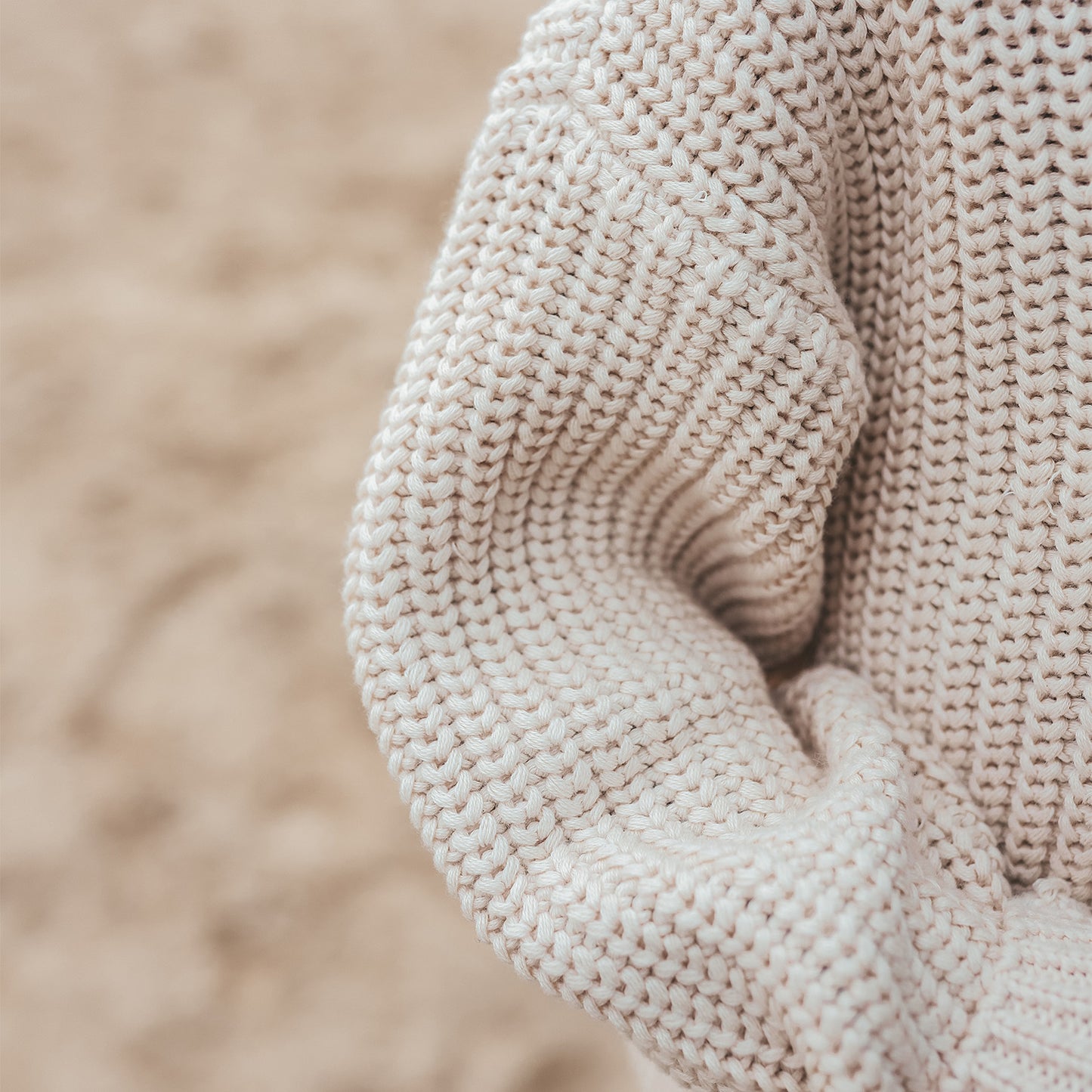 Knit sweater Sand