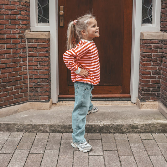 Stripe sweater maat 110 - 140