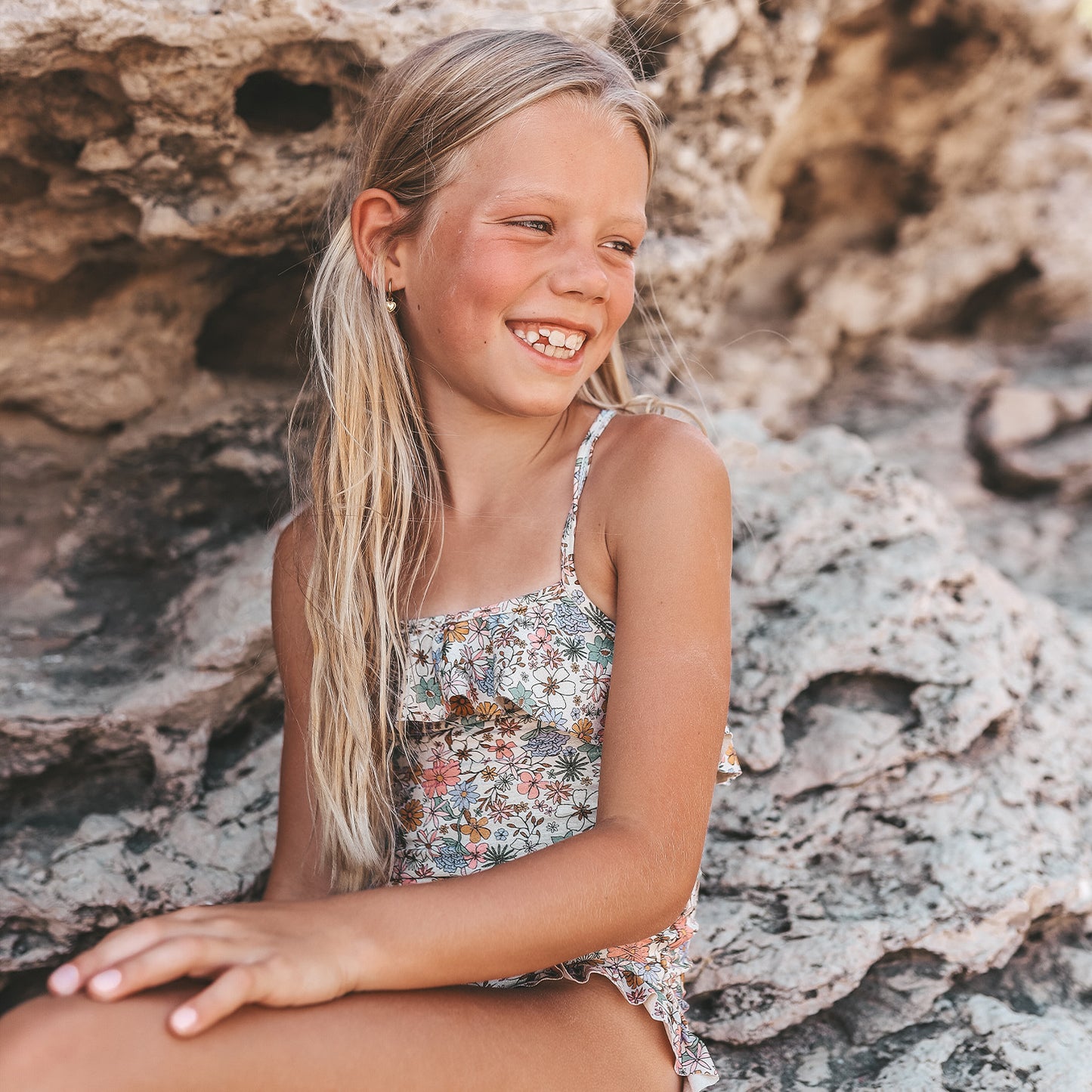 Sparkly fleurs swimsuit