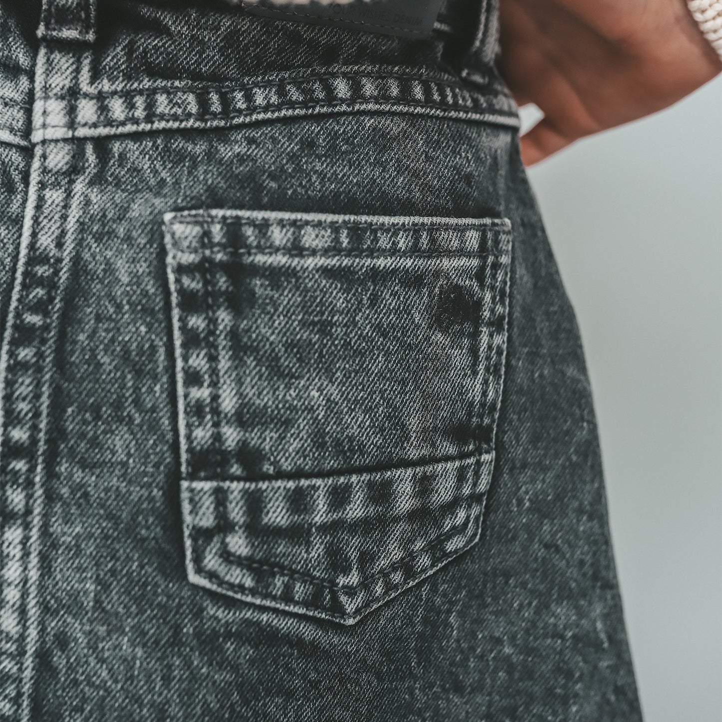 Stretch denim | glitter skirt 110-140