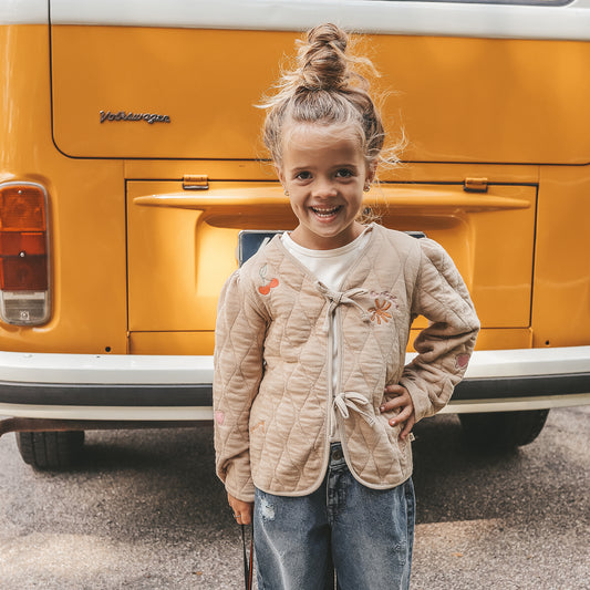 Quilted Jersey | Embroidered Jacket