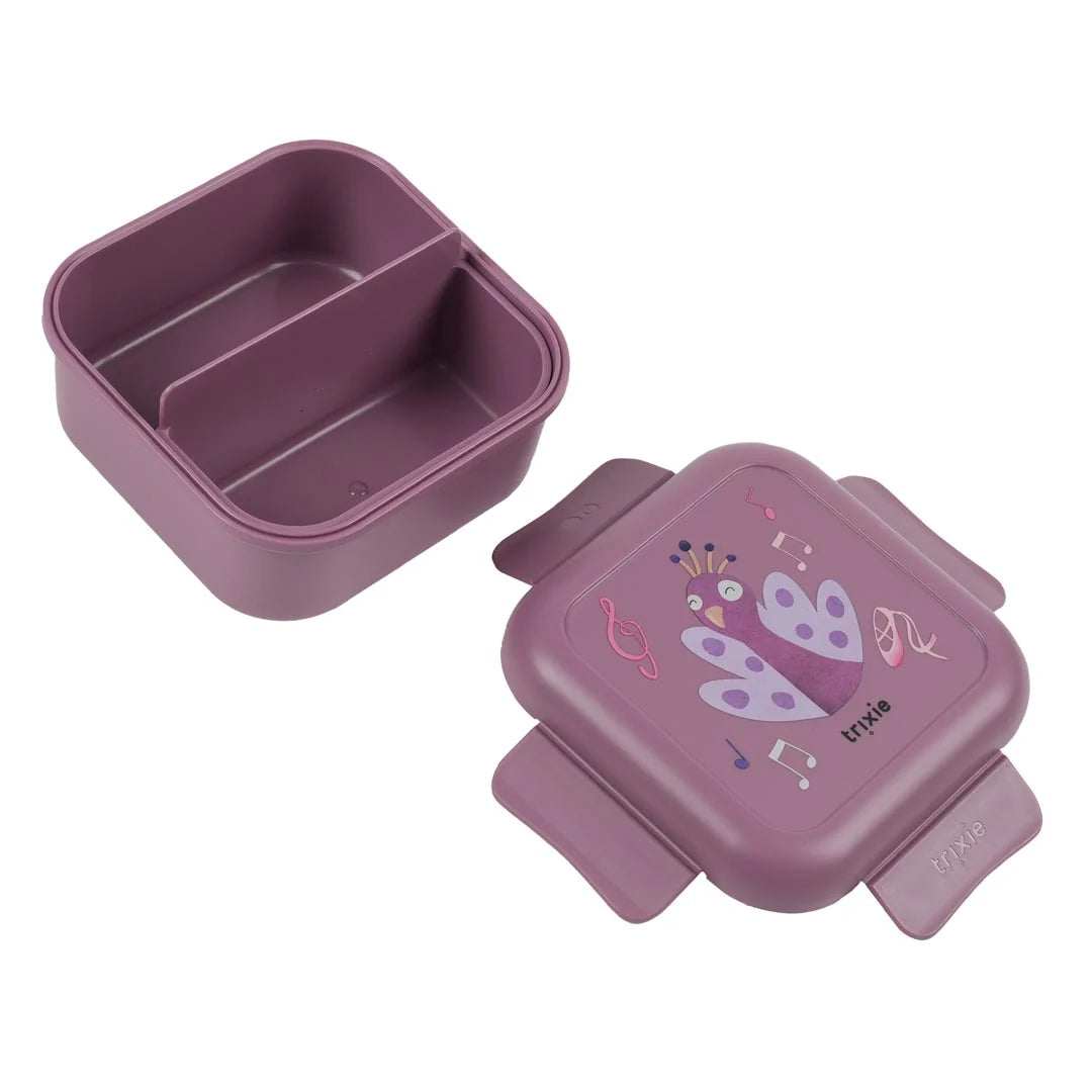 Snackbox met clips - Ballerina Mrs. Peacock
