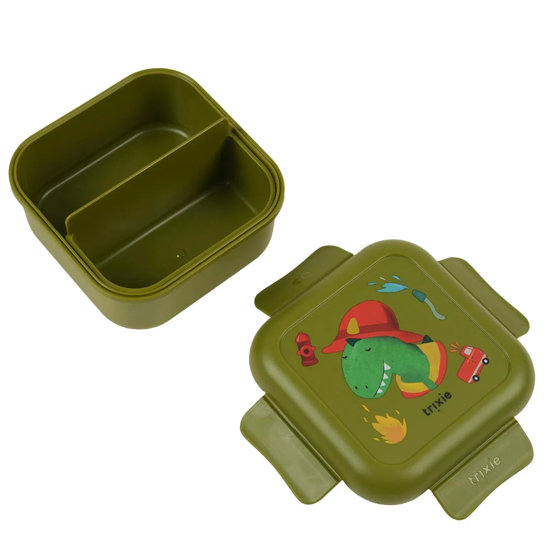 Snackbox met clips - Fireman Mr. Dino