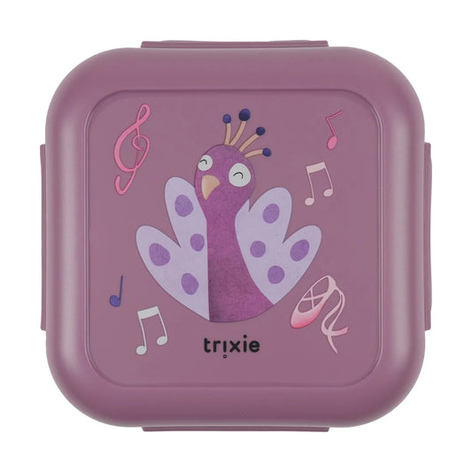 Snackbox met clips - Ballerina Mrs. Peacock