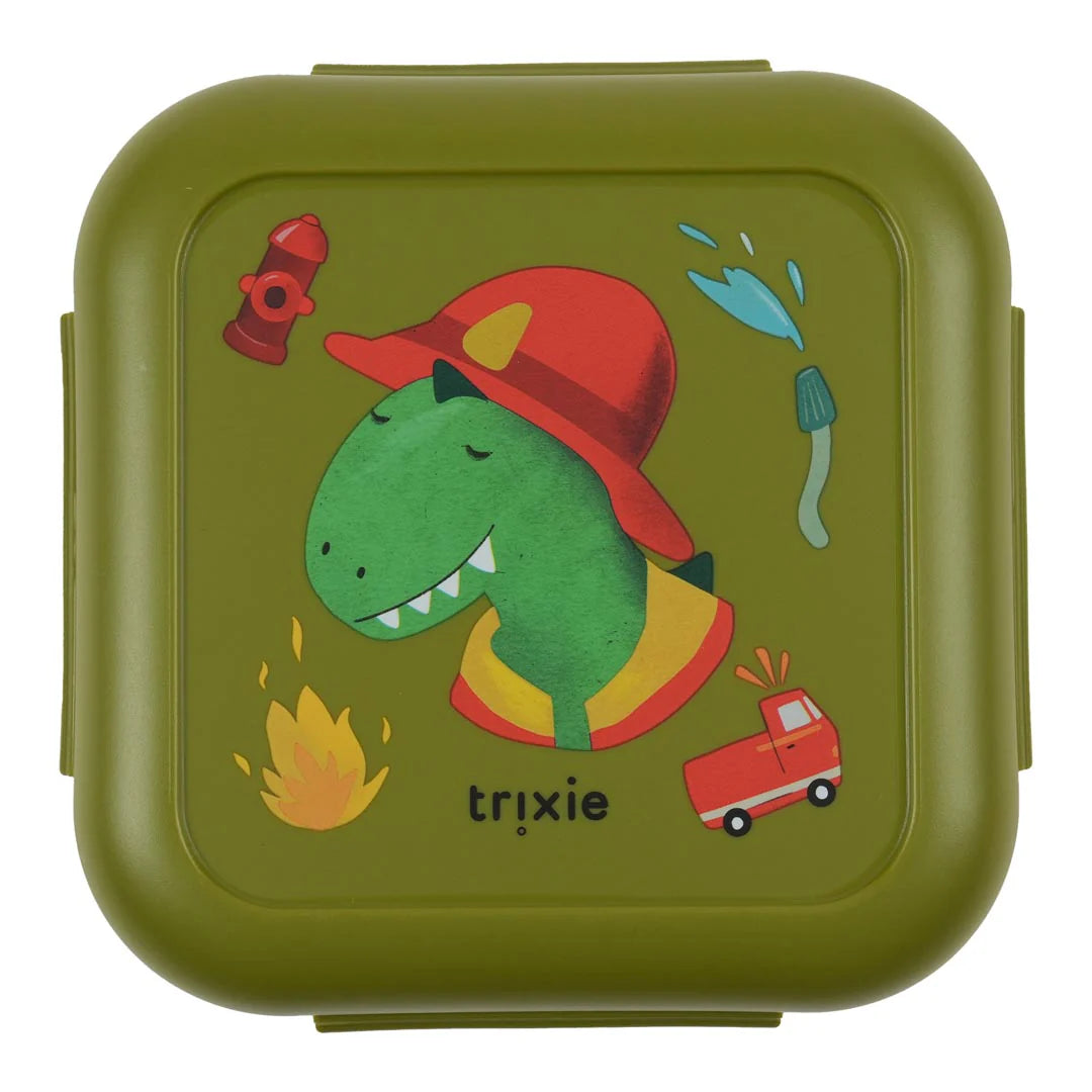 Snackbox met clips - Fireman Mr. Dino