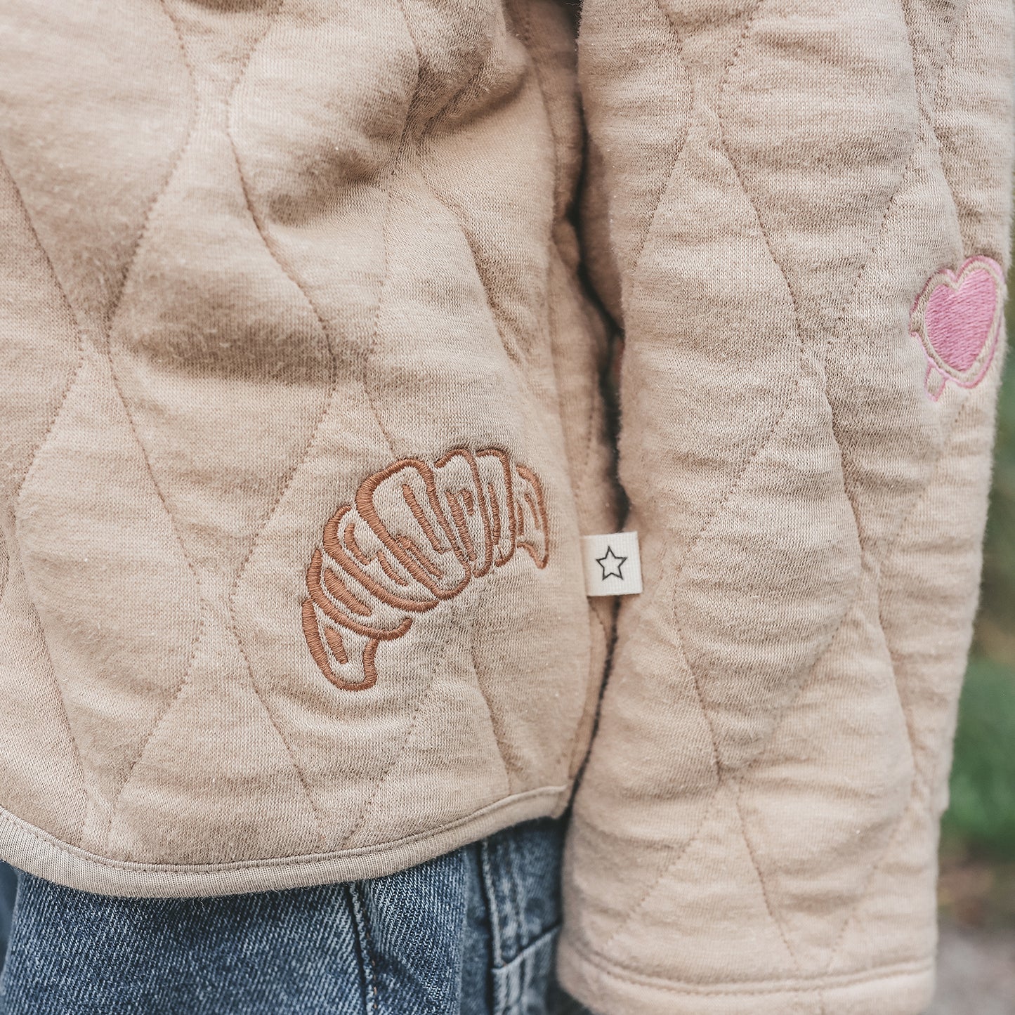 Quilted Jersey | Embroidered Jacket