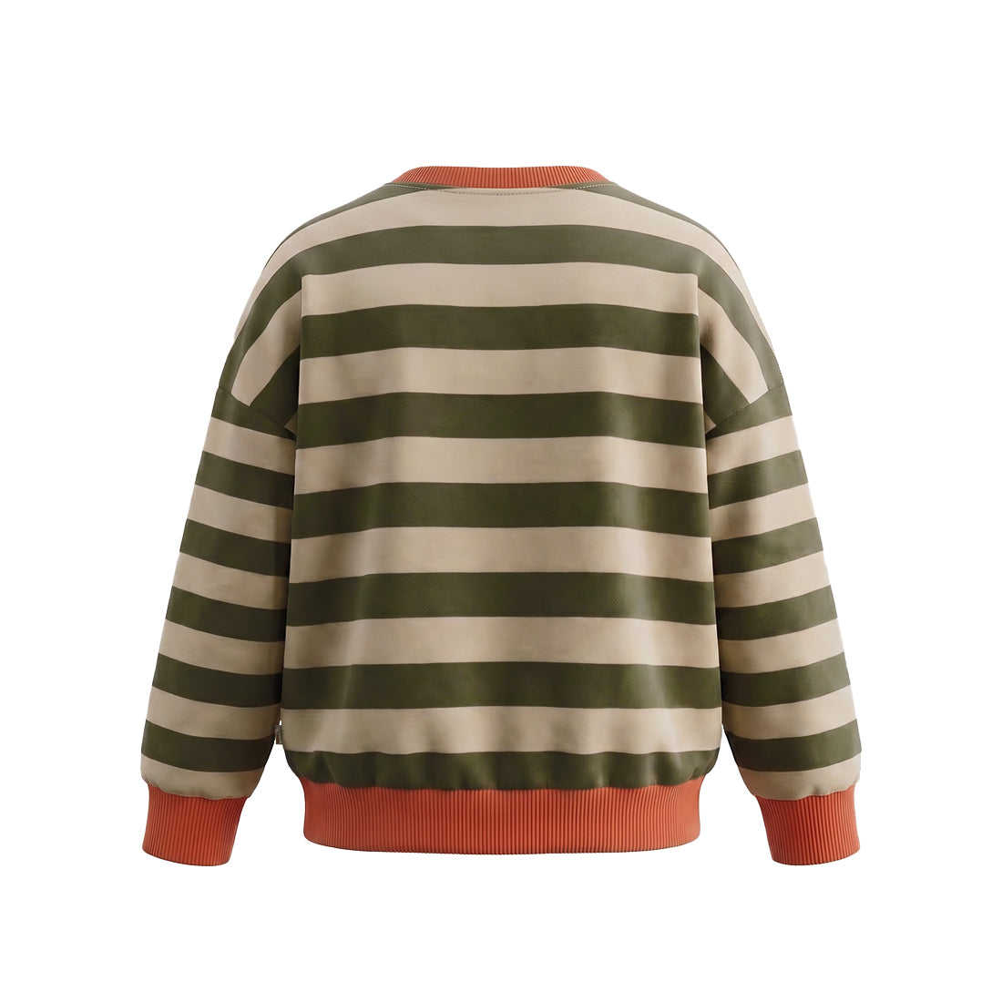 Your Wishes - Stripe French Knit | Sweater | Olive