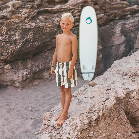 Stripe swim short