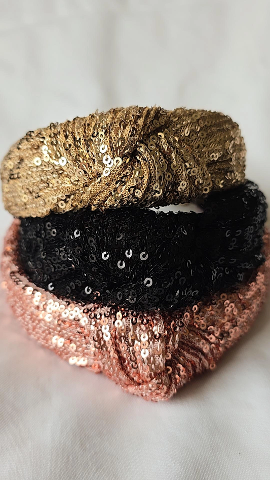 By Mev - Christmas shop knot Black/Gold/Rosegold