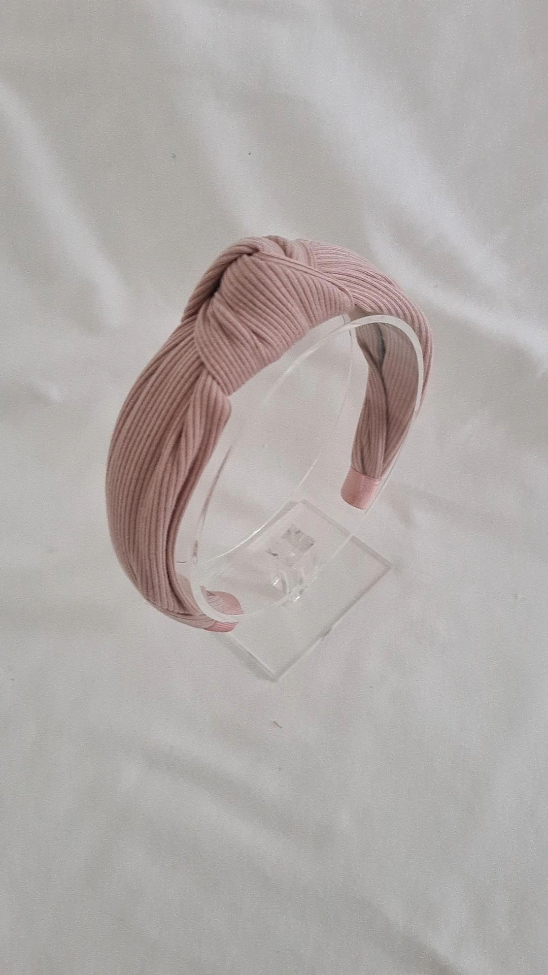 By Mév - Ribbed pink knot
