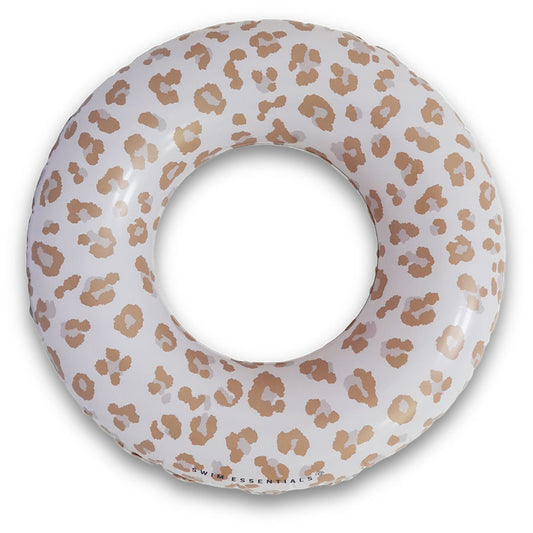 Zwemband beige Leopard 90cm